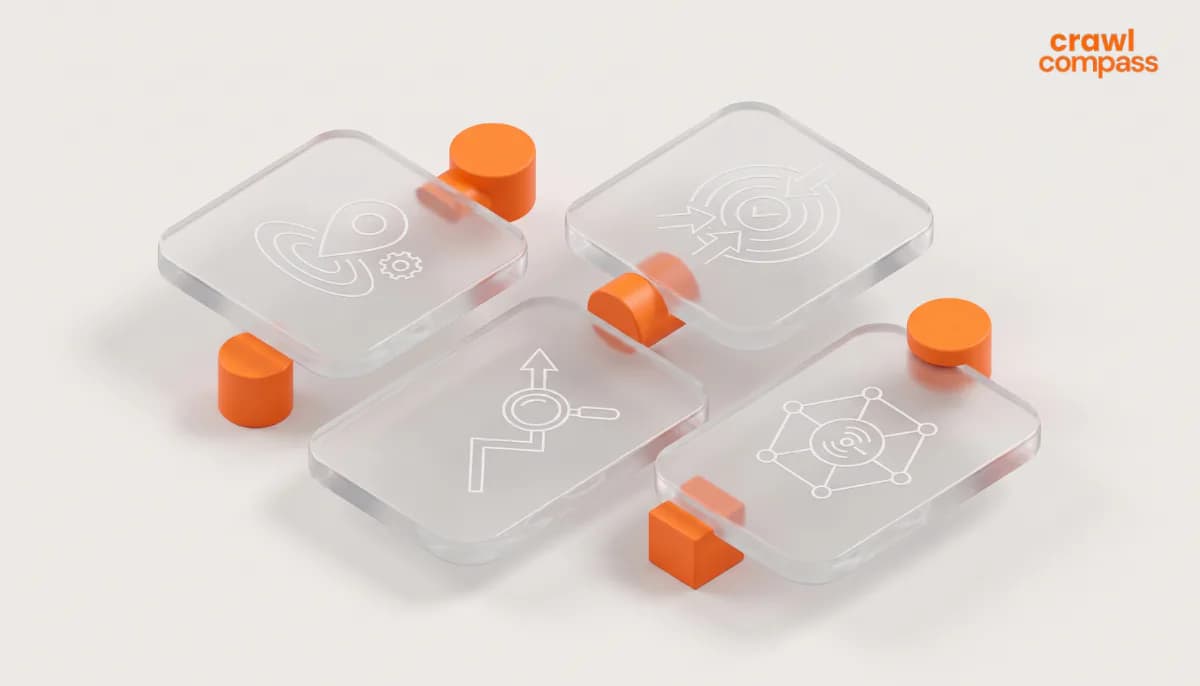 Futuristic transparent devices linked together by digital connections