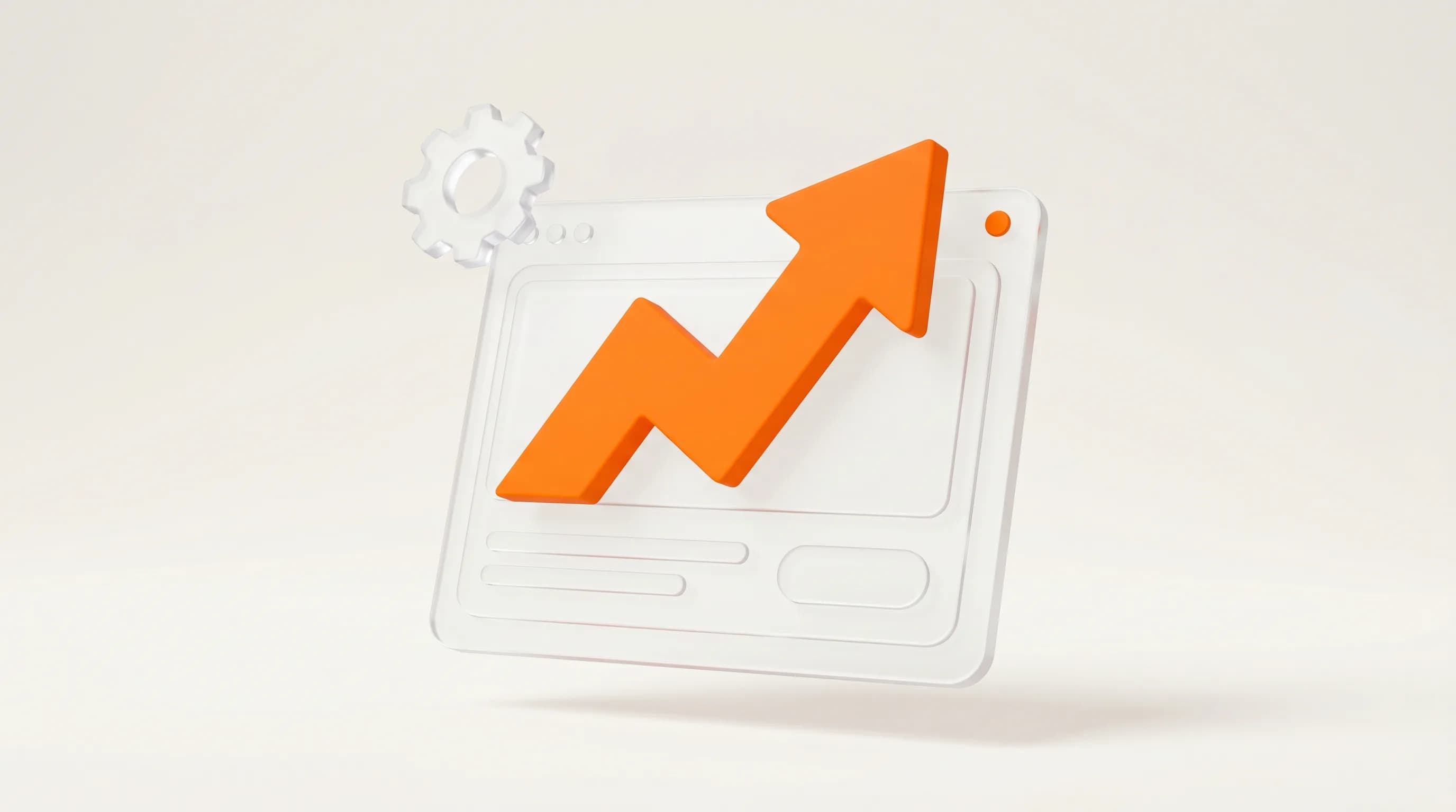 A webpage with an upward arrow signaling higher conversions. CRO turns ordinary visits into real action