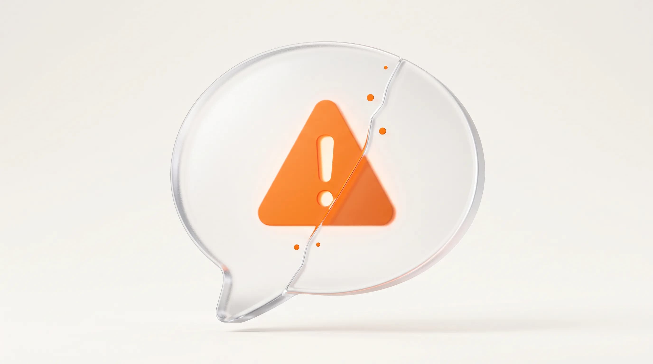A cracked glass thought bubble with an orange warning mark behind it captures the common myths about how SEO works that need correcting.