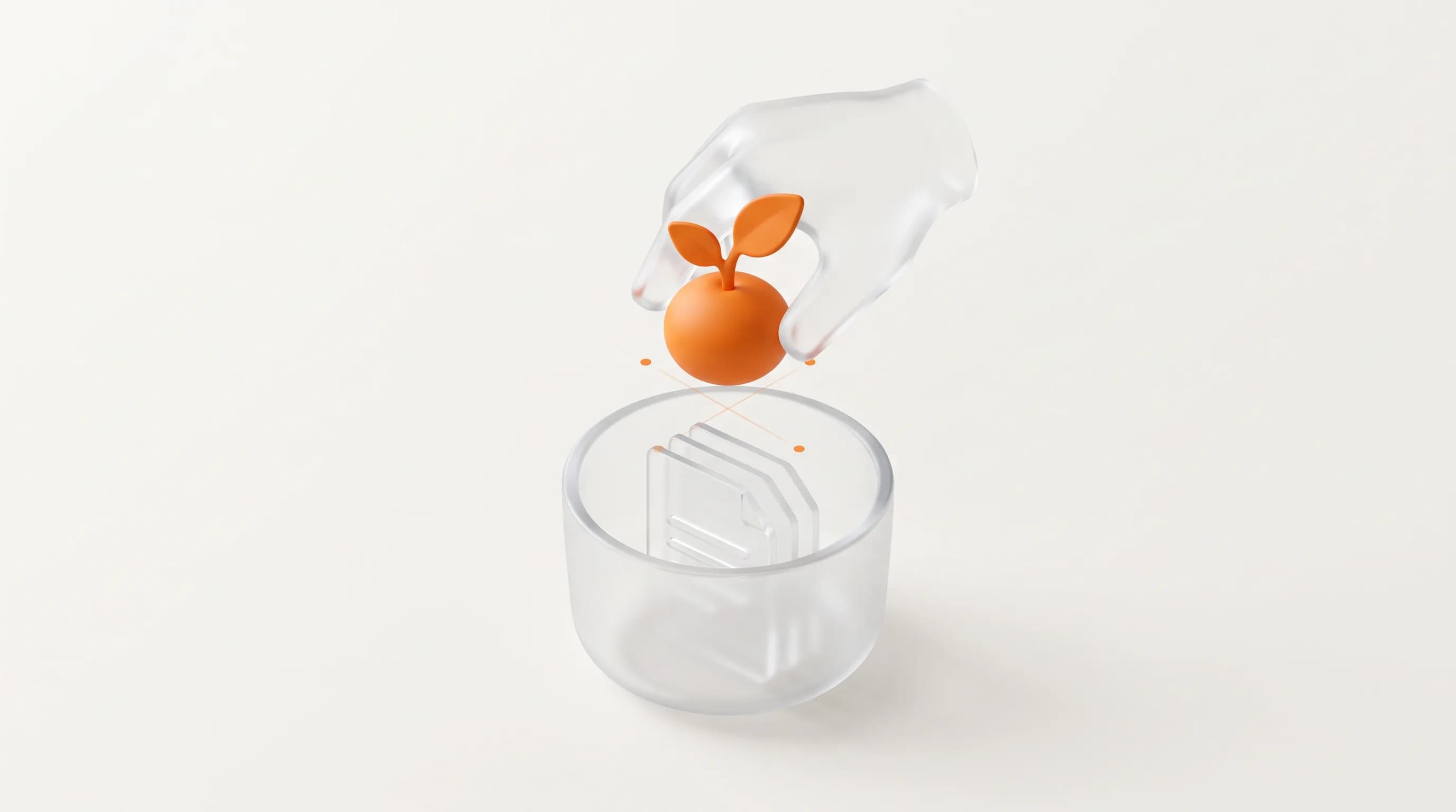 A glass hand plants a small orange seed into a page-filled pot, showing how to create evergreen content that grows and lasts. File Name	crawlcompass-how-to-create-evergreen-content.webp Premium 3D illustration, frosted-glass style. Background: seamless soft warm off-white, hex F2F1ED. 35-degree elevated isometric scene with real depth and gentle overlap. A clear frosted translucent acrylic glass rounded pot shape sits at the base of the frame, filled with a small stack of blank glass document-page glyphs, representing a content foundation. Hovering just above it, a simplified clear glass hand or gripper shape holds and lowers the focal element into place: a small solid orange (hex FE6601) seed-and-sprout glyph, positioned mid-air as if being planted. The orange must be a clean warm mid-orange (hex FE6601), evenly and brightly lit with soft flat shading, the same consistent bright tone across the whole surface in both light and shadow, smooth matte-to-soft-satin finish, with no dark shadow falloff, no heavy contrast, and no glossy resin or specular hotspots on the orange. A couple of small orange accent dots mark a faint alignment guide beneath the hovering seed only. Material/light: realistic frosted glass, smooth polished edges, gentle refraction; bright soft even studio lighting, gentle soft ground shadows, crisp edges. Text-free: only simple icons, glyphs, and blank placeholder lines — no words, letters, or numbers anywhere. Premium modern SaaS-marketing look. Full-bleed, no border. 16:9 widescreen, comfortable negative space. H2 #5 — Evergreen Content vs. Trending Content Field	Content Title (ID)	Evergreen Content vs. Trending Content Title (EN)	Evergreen Content vs. Trending Content Alt Text ID	Daun oranye stabil berdampingan dengan percikan kaca yang cepat memudar menggambarkan perbedaan evergreen content dan trending content dalam SEO. Alt Text EN	A steady orange leaf stands beside a quickly fading glass spark, illustrating the difference between evergreen content and trending content in SEO. File Name	crawlcompass-evergreen-vs-trending-content.webp Premium 3D illustration, frosted-glass style. Background: seamless soft warm off-white, hex F2F1ED. Single hero object composition, slightly tilted toward the viewer. On the left, the focal element is a solid orange (hex FE6601) simple leaf-shaped glyph, standing solid and steady at full size. On the right, a clear frosted translucent acrylic glass spark or comet-trail glyph streaks diagonally, its trailing edge rendered as smaller fading glass fragments, representing quickly fading trend attention. The orange must be a clean warm mid-orange (hex FE6601), evenly and brightly lit with soft flat shading, the same consistent bright tone across the whole surface in both light and shadow, smooth matte-to-soft-satin finish, with no dark shadow falloff, no heavy contrast, and no glossy resin or specular hotspots on the orange. A couple of small orange accent dots trace the base of the leaf only. Material/light: realistic frosted glass, smooth polished edges, gentle refraction; bright soft even studio lighting, gentle soft ground shadows, crisp edges. Text-free: only simple icons, glyphs, and blank placeholder lines — no words, letters, or numbers anywhere. Premium modern SaaS-marketing look. Full-bleed, no border. 16:9 widescreen, one clear focal point, comfortable negative space. H2 #6 — Evergreen Content Ideas Field	Content Title (ID)	Ide-Ide Evergreen Content Title (EN)	Evergreen Content Ideas Alt Text ID	Bola lampu kaca menyala dengan daun oranye di dalamnya menggambarkan ide-ide evergreen content seperti panduan, checklist, dan glosarium. Alt Text EN	A glowing glass lightbulb with an orange leaf inside represents evergreen content ideas like guides, checklists, and glossaries. File Name	crawlcompass-evergreen-content-ideas.webp Premium 3D illustration, frosted-glass style. Background: seamless soft warm off-white, hex F2F1ED. Single hero object composition, slightly tilted toward the viewer. A clear frosted translucent acrylic glass lightbulb shape stands centered, smooth polished edges, with a thin glass filament coil inside. At the core of the bulb, the focal element glows: a solid orange (hex FE6601) small leaf-shaped glyph, positioned where the filament would normally sit. The orange must be a clean warm mid-orange (hex FE6601), evenly and brightly lit with soft flat shading, the same consistent bright tone across the whole surface in both light and shadow, smooth matte-to-soft-satin finish, with no dark shadow falloff, no heavy contrast, and no glossy resin or specular hotspots on the orange. A couple of small clear glass icon glyphs float faintly around the bulb's base: a checklist icon and a question-mark icon, hinting at different evergreen formats. A couple of small orange accent dots trace the leaf's edges only. Material/light: realistic frosted glass, smooth polished edges, gentle refraction; bright soft even studio lighting, gentle soft ground shadows, crisp edges. Text-free: only simple icons, glyphs, and blank placeholder lines — no words, letters, or numbers anywhere. Premium modern SaaS-marketing look. Full-bleed, no border. 16:9 widescreen, one clear focal point, comfortable negative space.