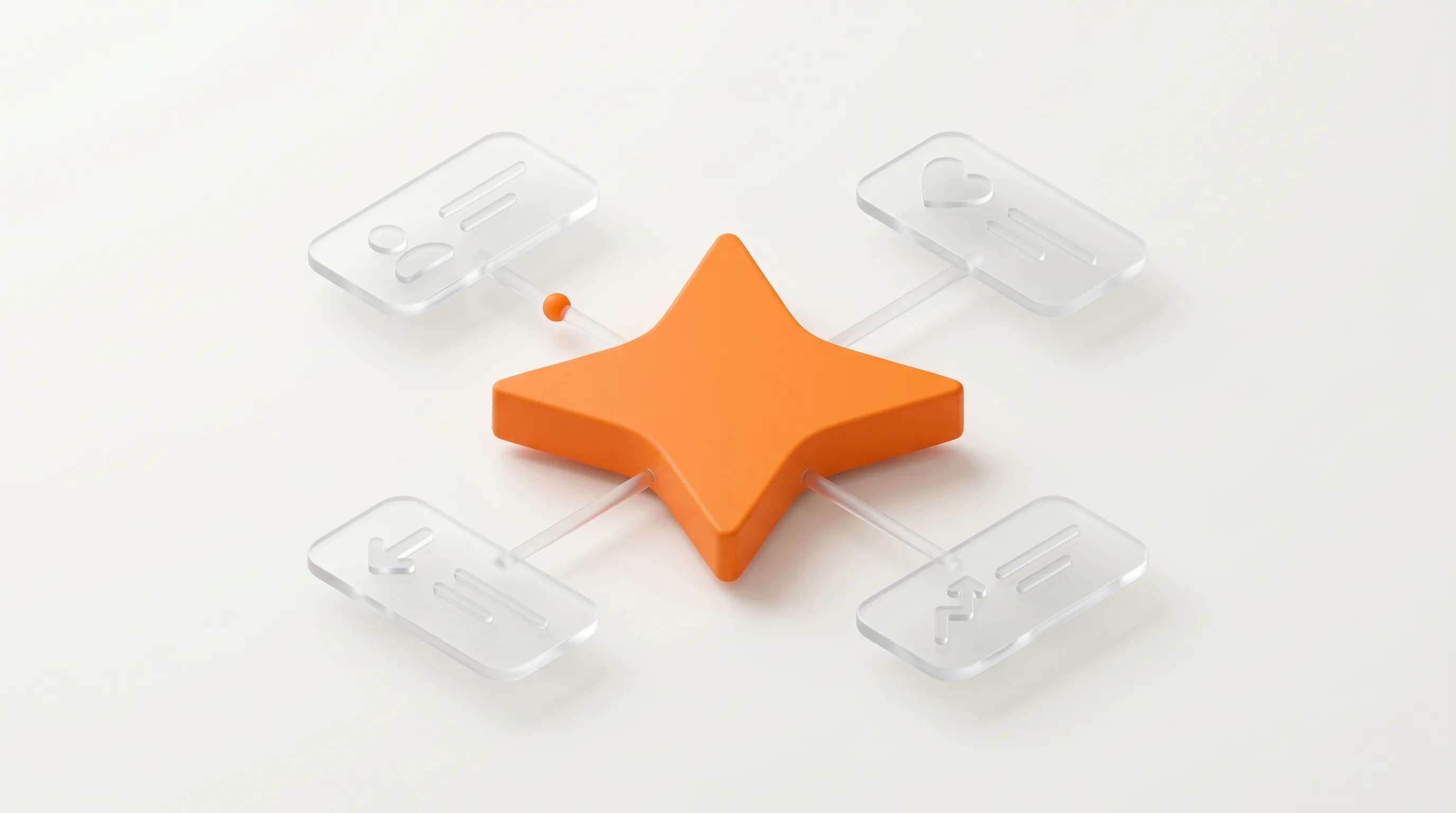 Four benefit cards floating around a star icon, depicting CRO's advantages from cost efficiency to higher revenue