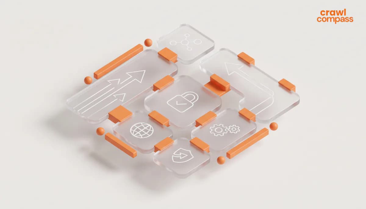 Modern transparent devices connected through a digital network.